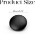 10Pcs 20mm Faux Leather Covered Round Buttons Upholstery Knitting DIY Handcraft Decoration Crafts (Black)...