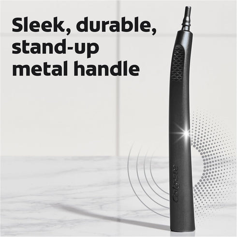 Colgate Keep Charcoal Replaceable Head Toothbrush Starter Kit, 2 Brush Heads...