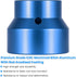 Fuel Filter/Oil Filter Socket 24mm / 36mm Reversible Fuel Filter Cap Remover and Installer Assistant for 2003-2010 6.0L / 6.4L Ford Powerstroke Di...