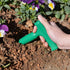 Oumefar 5Pcs Handheld Plastic Transplanting Widger Planting Tools Dibber Soil Digger Hole Punch Sowing Seeds Dispenser Garden Supplies Grip Seedli...