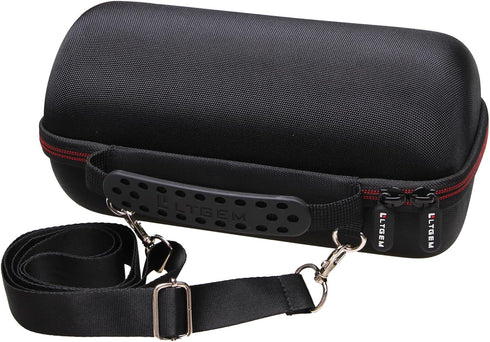 LTGEM Hard Travel Case for JBL Pulse 5 Portable Bluetooth Speaker - Protective Carrying Storage Bag with Shoulder Strap(Black+Black)...