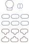FEL-PRO MS 96124 Intake Manifold Gasket Set...