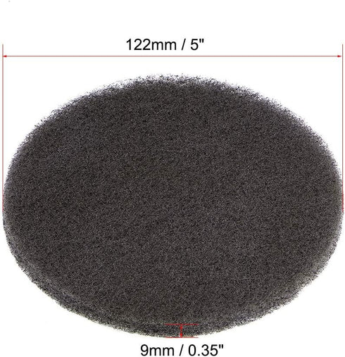 uxcell 5 Inch 1500 Grit Drill Power Brush Tile Scrubber Scouring Pads Cleaning Tool 5pcs...
