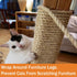 Sisal Rope for Cat Scratcher 1/4 inch by 33Ft Cat Tree Rope for Cat Scratching Post Tree Tower Replacement Repair and Replace, DIY Hemp Twine Rope...