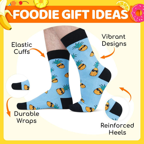 Zmart Crazy Pineapple Gifts For Men - Fruit Socks Fun Crazy Pineapple Socks...