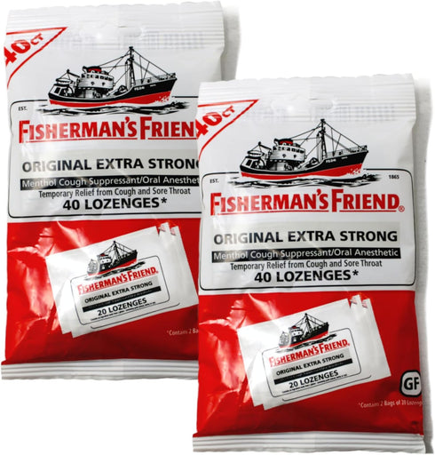 Fishermans Friend Original Extra Strong, 2 Packs of 40 Count...
