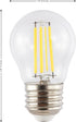 JONATHAN Y BLB-G45A-SET6 Classic Non-Dimmable LED Edison Glass Bulbs, 4W, Equivalent 40W, E26 Base, 80+ CRI, G45 Warm White 2700K, 420 Lumens for ...