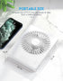 Zuvas Desk Fan Battery Operated Fan Rechargeable 180°Tilt Folding Personal Fan Ultra Quiet Small Portable 3 Speed Adjustable Strong Wind Fan For O...