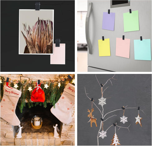 40Pcs Self Adhesive Clips Tapestry Clips for Wall Hanging Plastic Poster Clips Sticky Clips Tapestry Clips for Organizing & Display Office Binder ...