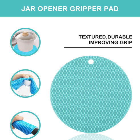 Jar Opener for Weak Hands, Seniors with Arthritis, 5 in 1 Multi Function Bottle Opener Lid Opener For Arthritic Hands with Non Slip Rubber Jar ope...