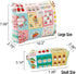 Pencil Case Quilted Coquette Floral Large Small Cute Pencil Case Makeup Bag College Student Pencil Pouch, Cute Ice Cream Cherry Lightweight Coquet...