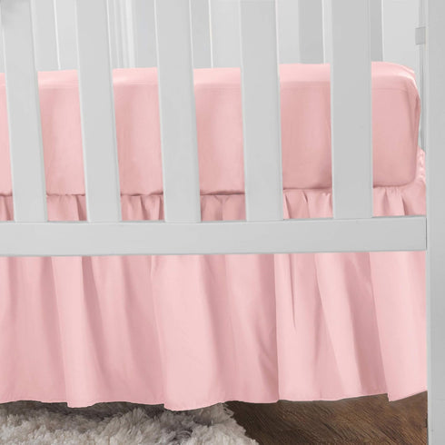 American Baby Company Ultra Soft Microfiber Ruffled Porta/Mini-Crib Skirt, Blush Pink, for Girls(Pack of 1)...