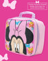 Fast Forward Girls' Lunch Box - 7" Reusable Insulated Lunch Bag for School, Picnic, Travel - Trendy Cartoon Lunch Box for Girls, Minnie Pink...