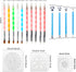 Mandala Dotting Tools,Augshy 58PCS Dot Painting Tools Set Rock Painting Supplies with a Blue Zipper Waterproof Storage Bag for Painting Rocks...
