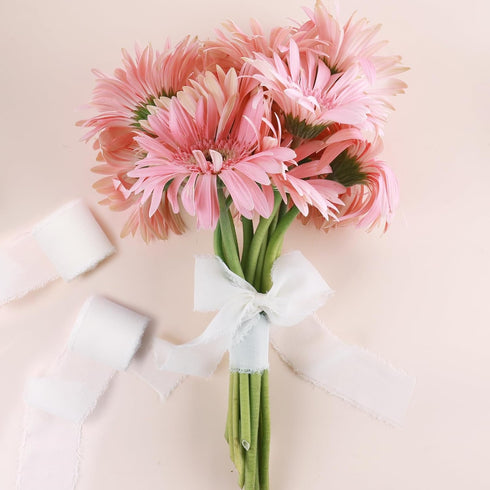 GLAMFIELDS Chiffon Ribbon Fringe Fabric Set 1.5" x 21Yd for Bouquets Wrapping, Wedding Invitations, Decorations, Gifts Wrapping & Bow Making,3 Rol...