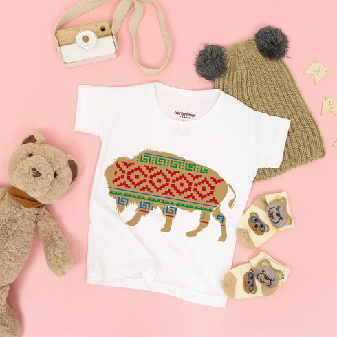 FINGERINSPIRE Layered Buffalo Stencils Template 11.8x11.8inch Plastic Aztec Buffalo Drawing Painting Stencils Aztec Borders Pattern Stencils for P...