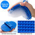 Dog Bath Brush, Rubber Pet Shampoo Brush with Silicone Bristles for Massaging Grooming, Removing Short Haired Dogs Cats Shedding, Tangles and Dead...