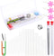 72 Pcs Beading Needles Set Including 12 Pcs Big Eye Bead Needles, 60 Pcs Seed Beads Needles for Jewelry Making with 2 Needle Bottle, Yarn Scissor,...