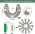 Cosweet 6 Packs Stainless Steel Closet Pole Sockets- Closet Rod End Supports, Flange Set Rod Holder with Screws for Easy Installation&Quick Remova...