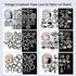 Scrapbook Paper Cutouts for Wedding Scrapbooking Embellishments, 120 Pcs Black and White Collage Materials for Junk Journal Supplies, Card Making,...