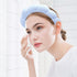 Mimi and Co Spa Headband for Women, Sponge Washing Face, Makeup Skincare Puffy Headband, Terry Towel Cloth Skincare, with 2pcs Face Wristbands?Blu...
