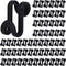 60PCS Hanger Connector Hooks, Black Clothes Hanger Connector Heavy Duty Space Saving Hooks for Velvet Hangers Wooden Hangers Closet Organizer...