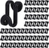 60PCS Hanger Connector Hooks, Black Clothes Hanger Connector Heavy Duty Space Saving Hooks for Velvet Hangers Wooden Hangers Closet Organizer...