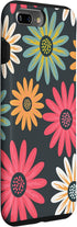 iPhone 7 Plus/8 Plus Floral Daisy Flowers Pink Green Orange Grey Pattern AEN021 Case...