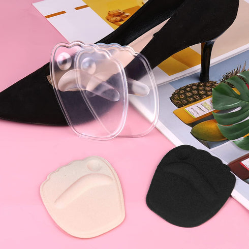 Gel Ball of Foot Cushion, 3 Pairs High Heels Shoes Inserts Forefoot Pads Foot Pain Relief Metatarsal Pads Reusable Ball of Foot Cushion for Women ...