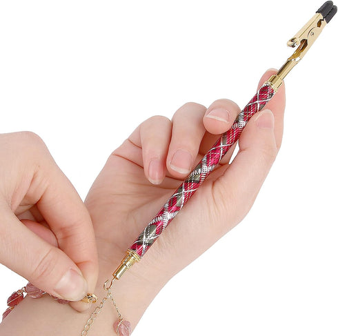 Bracelet Helper Tool - Bracelet Helper to Put on Yourself, Quick Release Fastening Jewelry Clasp Helpers, Metal Bracelet Assist Tool with Hideable...