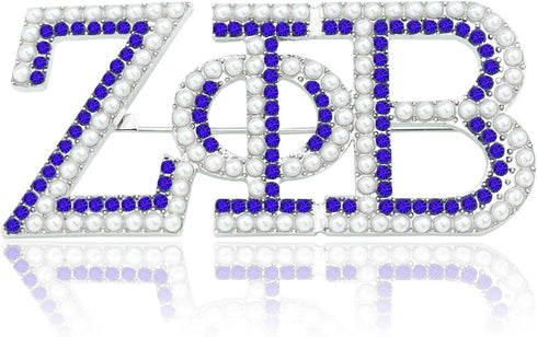 Pearl ZPB Brooch Pin for Women ZPB Gift Greek Sorority Paraphernalia Gift for Finer Women Jewelry 1920 Sisterhood Gift...