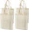 Veyist 4 Pcs Reusable Large Canvas Tote Bags, Blank Multi-purpose Canvas Bags, Suitable for DIY Project, Grocery, Shopping....
