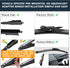 OEM 22"+22" Wiper Blade Replacement for 08-13 Chevy Avalanche Silverado Tahoe Suburban 05-18 GMC Sierra Yukon Cadillac Escalade EXT ESV SLK SLC-Or...