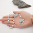 White Pearl Rosary for Car,Pardon Crucifix One Decade Rosary,Medalla Milagrosa Small Car Rosary for Rearview Mirror,Pocket Rosary Crucifijo Cruz D...