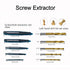 High Speed Steel Screw Extractor & Left Hand Drill Bit Set of 10, Easy Out Screw Extractor Set for Removing Broken Screws, Bolts & Studs...