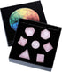 Amogeeli Crystal Platonic Solids Sacred Geometry Set, Healing Stone Gift Kit with Merbaka Star, Rose Quartz...