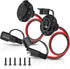 MICTUNING 2Pcs SAE Connector Extension Cable 1FT 14AWG Male Plug to Female Socket Adapter, Panel Flush Mount Waterproof for Solar Generator Batter...