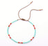 Anklet for women, Unique Beaded Aqua Colorful Waterproof Beach Anklet, Boho Bohemian Hippie Native American Style, Handmade by Tribes...