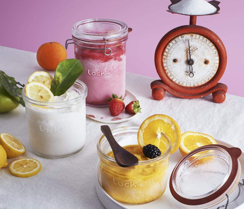 Luigi Bormioli Lock-Eat 25.25 oz XL Food Jar, 1 Piece, Clear...