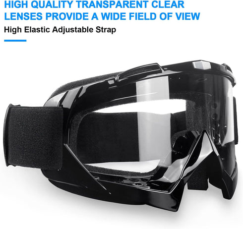 surpassme Motorcycle Goggles UV Protection Ridding Glasses for Motocross Dirt Bike...