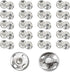 Ouliget Metal Sew On Snap Buttons, Fasteners Press Studs for Sewing Clothes Jeans Overcoat DIY,12mm Dia Snaps,20 Sets,Silver...