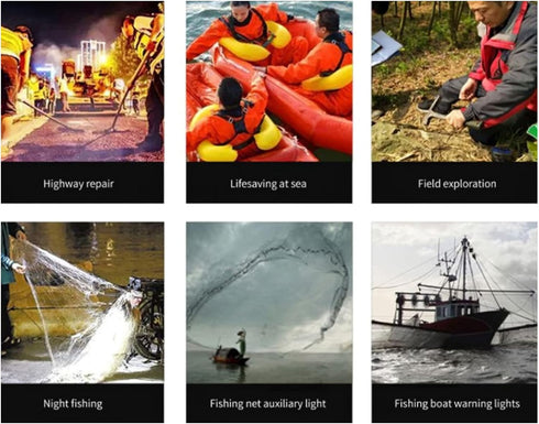 Safety Beacon Light, Emergency Hazard Warning Flashing Lighting Bar Electronic Visual Distress Strobe Signal Kit Bait Lure Lamp Fish Tools Direct ...