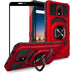Ailiber for Cricket Debut Case, AT&T Calypso 2(U319AA) Case with Screen Protector, Ring Kickstand for Magnetic Car Mount, Heavy Duty Rugged Shockp...