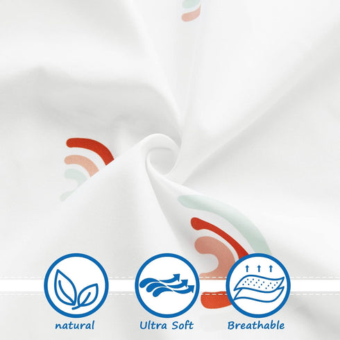 Rainbow Changing Pad Cover 2 Pack Diaper Changing Table Pad Covers 32”x17”x5.5” for Standard Baby Changing Pads Universal Microfiber Soft Cradle S...