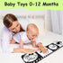 High Contrast Baby Toys For Newborn? Black And White Baby Toys Book 0-3 Months - Tummy Time Mirror For Infant 6 7 8 9 10 11 12 Months Developmenta...