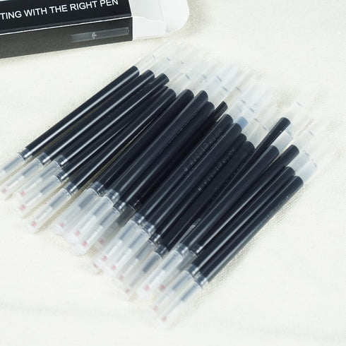 24 Pcs Retractable Black Gel Ink Refills, 0.5 mm Point Black Ink...