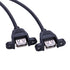iGreely USB Extension Cable 2Pack 1Ft/30cm USB 2.0 Panel-Mount Type A Male to Type A Female Cable...