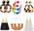 6 Pairs Rattan Earrings for Women Bohemian Statement Earrings Hoop Drop Earring for Women...