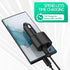 60w Car Charger Super Fast Charging 2.0 Dual-Port (45W+15W) with USB C to C Cable for Samsung Galaxy S24 Ultra/S24/S24+/S23,S22,S21/S21 Ultra/ S21...