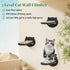 3 Pcs Cat Wall Shelves, Cat Wall Steps with Hemp Rope Covered, Cat Climbing Shelf Wall Mounted, Wooden Cat Stairs for Wall, Cat Wall Furniture for...